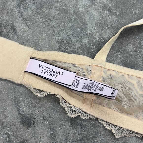 Victoria Secret VS Dream Angels 38B Lightly Padded Uplift Bra Animal Print Lace - Picture 10 of 14